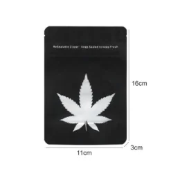 reclosable zippered pocket 11x16x3cm 100pcs 1 https://jware.dk/produkt/lynlaasposer-sort-hampblad-11x16x3-cm-100-stk/