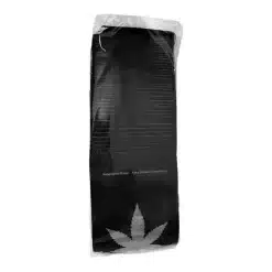 reclosable zippered pocket 11x16x3cm 100pcs https://jware.dk/produkt/lynlaasposer-sort-hampblad-11x16x3-cm-100-stk/