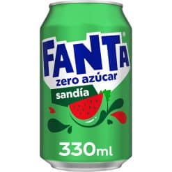 Fanta Zero Azucar Sandia (Watermelon Zero) 24 x 33 cl