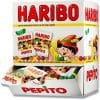 Haribo Pepito Mini 100 Poser x 10g www.jware .dk https://jware.dk/produkt/haribo-tudser-og-spejlaeg-mini-90-poser-x-10g/