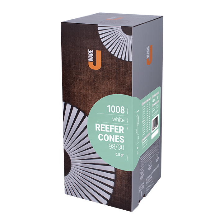 Jware Reefer Size Wood White Cones 1008 Stk www.jware .dk https://jware.dk/sv/produkt/jware-reefer-size-trae-vita-koner-1008-st/ Jware Reefer Size Trä Vita koner 1008 st