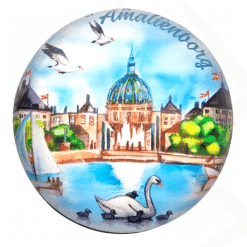 Magnet Amalienborg runt glas