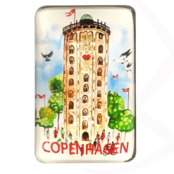 Magnet Copenhagen runt torn glas
