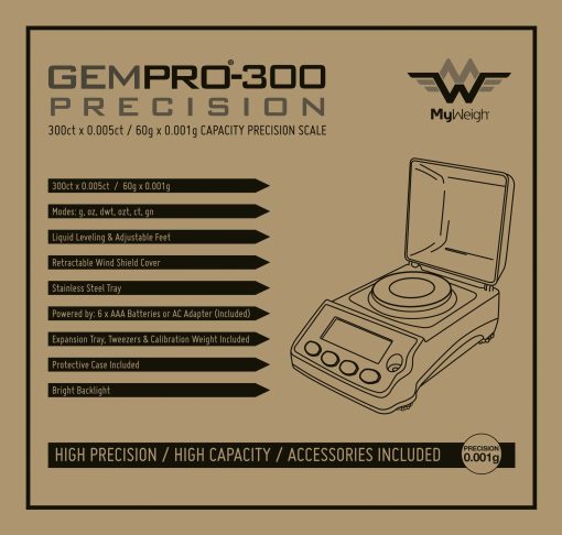 My Weigh Gempro 300-60g X 0.001g - Billede 2
