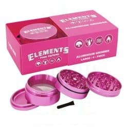 Elements Pink Grinder Alu Large Ø 65mm 4 Dele