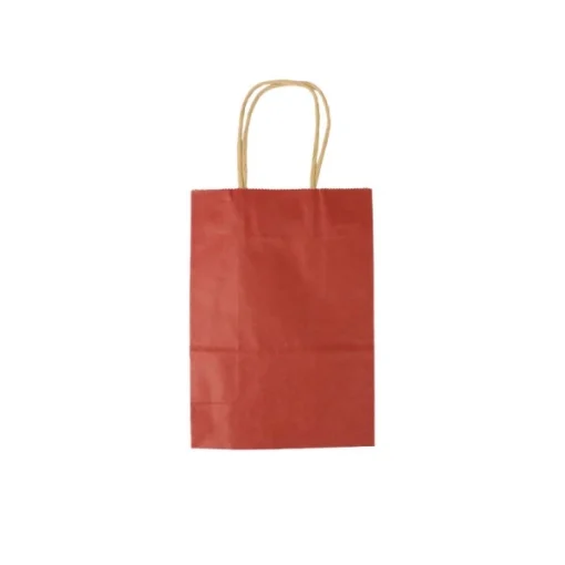 Papir Bærepose Snoede m/Hank 150 x 80 X 210 mm 50 Stk - Billede 3
