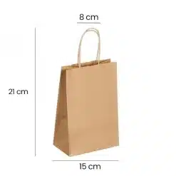 kraft bag twisted handles brown 15x8x2150pcs s https://jware.dk/produkt/papir-baerepose-snoede-m-hank-150-x-80-x-210-mm-50-stk/