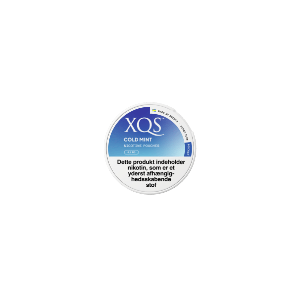 XQS Cold Mint Pocket 42 mg 5 Stk www.jware .dk https://jware.dk/en/produkt/xqs-cold-mint-pocket-4-2-mg-5-pcs/ XQS Cold Mint Pocket Nicotine Pouches 4.2 mg