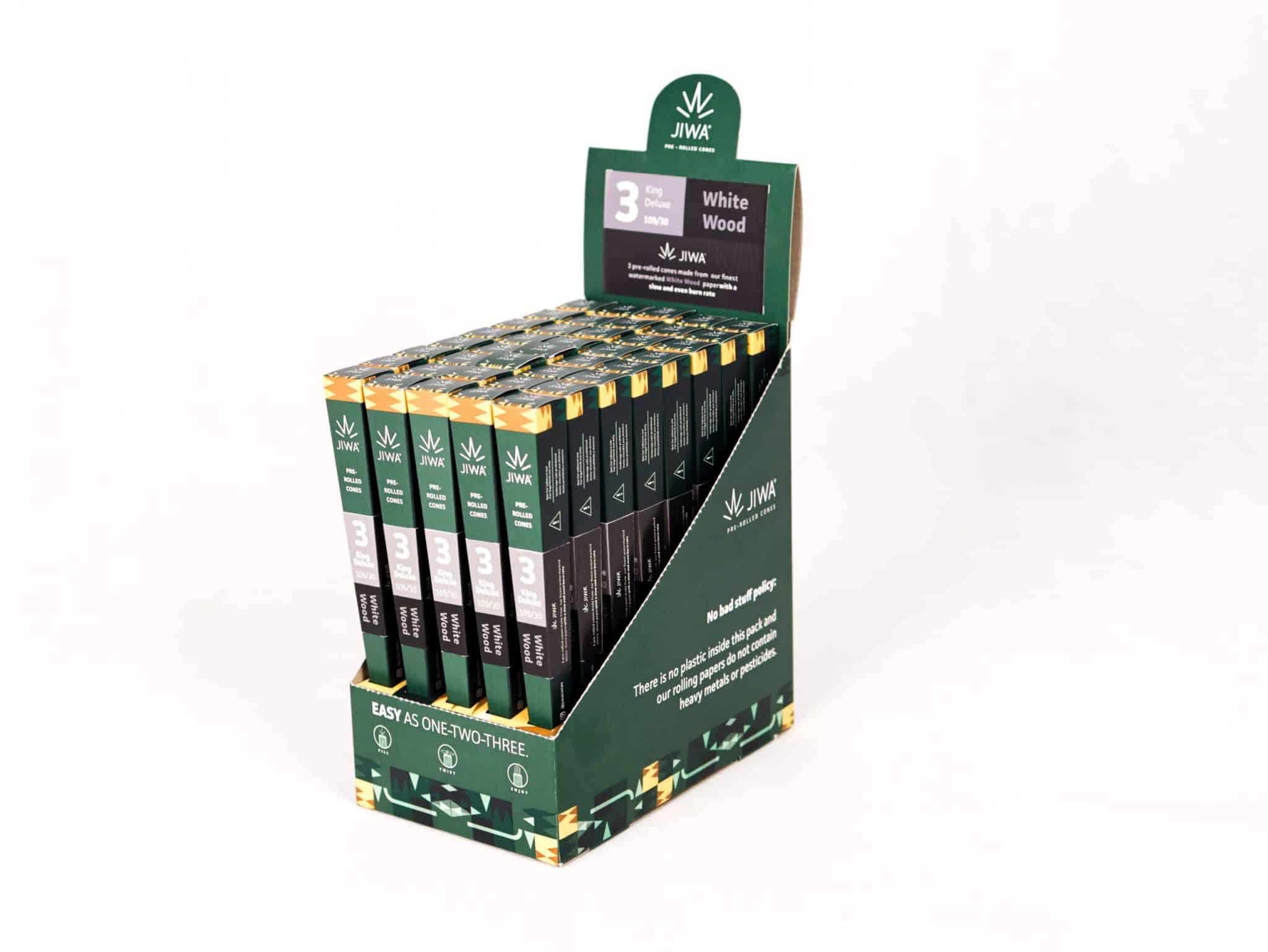 Jiwa Koner King Size Långt Filter Vit 3-pack