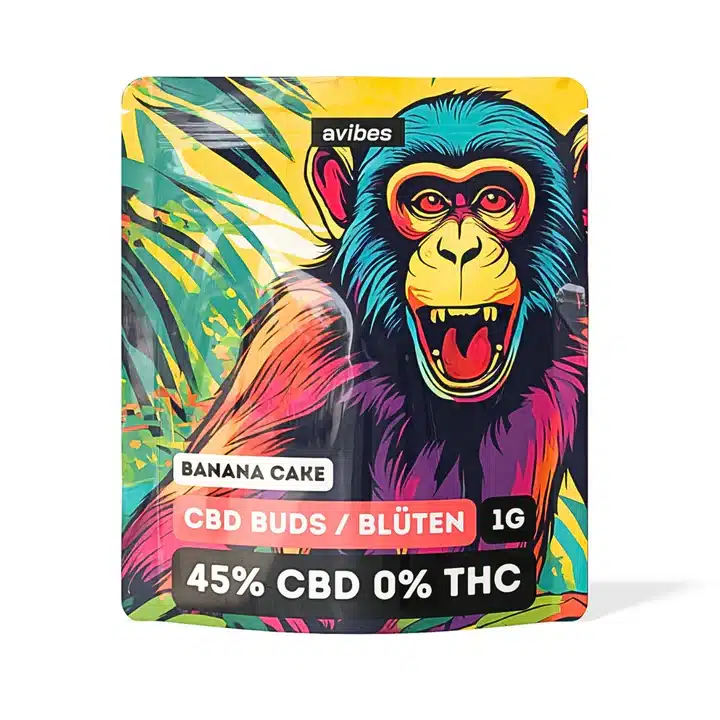 CBD Blomster 45 CBD 0 THC Banana Cake 1g www.jware .dk https://jware.dk/en/produkt/cbd-flowers-45-cbd-0-thc-banana-cake-1g/ CBD Flowers | 45% CBD 0% THC | Banana Cake 1g