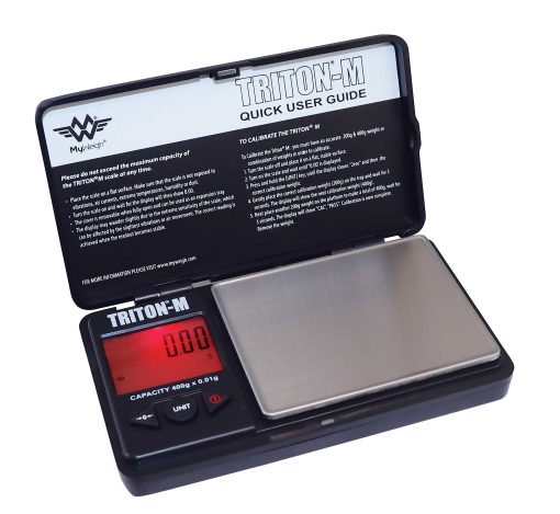 SCMT400MINI 01 scaled https://jware.dk/en/produkt/my-weigh-triton-mini-digital-pocket-scale-400g-0-01g/ My Weigh Triton Mini Digital Pocket Scale 400g - 0.01g - Image 2