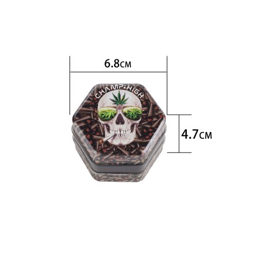 Champ High Leaf Skull plastkvarn Ø49 mm 4-delad - Bild 2