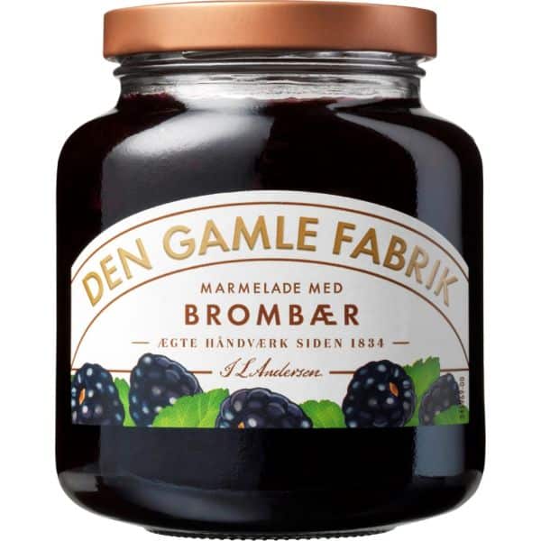 Den Gamle Fabrik Brombaer Marmelade 380g www.jware .dk https://jware.dk/en/produkt/den-gamle-fabrik-blackberry-jam-380g/ Den Gamle Fabrik Blackberry Jam 380g