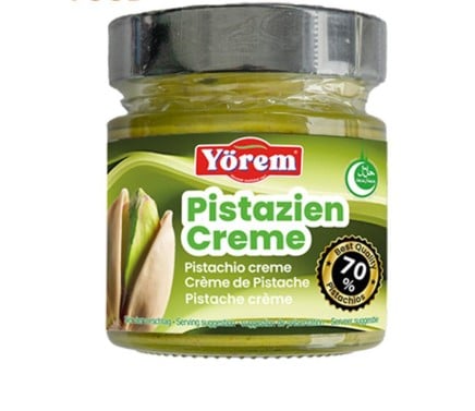 Yorem Pistacie creme 70 200g www.jware .dk https://jware.dk/sv/produkt/yoerem-pistaschgraedde-70-200g/ Yörem Pistaschgrädde 70% 200g
