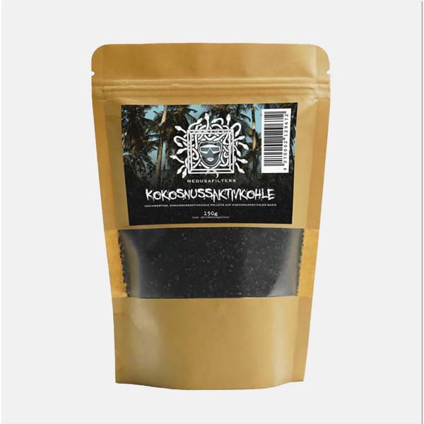 Medusa Kokosbaseret Aktive Kulfilter 150g www.jware .dk https://jware.dk/en/produkt/medusa-coconut-activated-charcoal-150g/ Medusa Coconut Activated Charcoal 150g