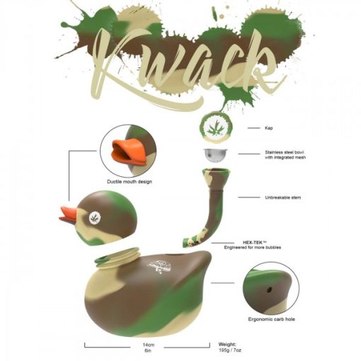 PieceMaker Kwack Silicone Bong Camouflage - Image 2