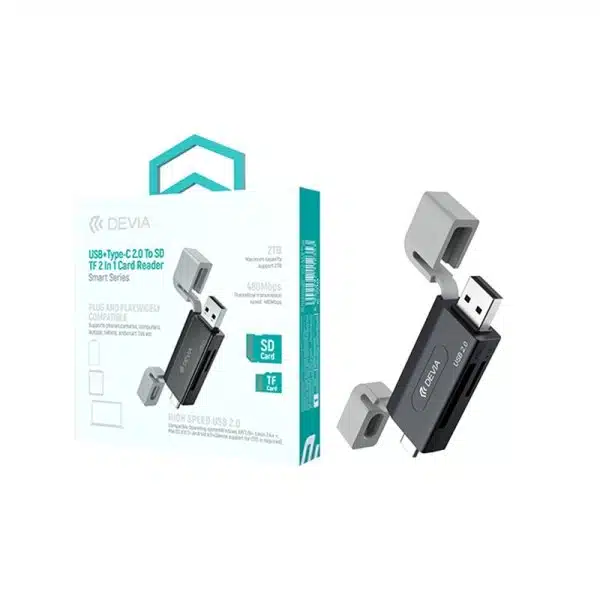 Devia Kortlaeser SD TF 2 i 1 Type C 2.0 480 Mbps www.jware .dk https://jware.dk/sv/produkt/devia-kortlaesare-sd-tf-2-i-1-typ-c-2-0-480-mbps/ Devia kortläsare (SD/TF) 2 i 1 typ C 2.0 (480 Mbps)