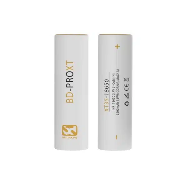 BD Vape High End Battery BD PRO XT35 18650 3500mAh 35A www.jware .dk https://jware.dk/en/produkt/bd-vape-high-end-battery-bd-pro-xt35-18650-3500mah-35a/ BD Vape High-End Battery BD-PRO XT35 18650 3500mAh 35A