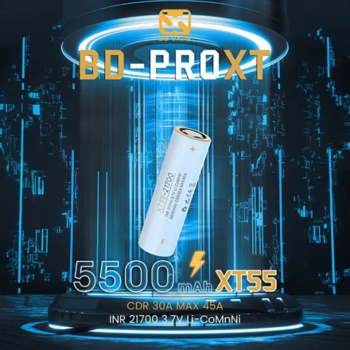 BD Vape Battery High-End BD-PRO XT55 21700 5500mAh 45A - Image 2