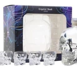 Crystal Head Vodka w/4 glass 40% 70 cl