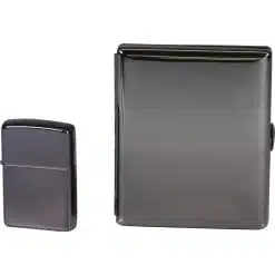 Zippo Gift Set Ebony tändare och fodral