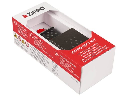 Zippo Gavesæt Chrome Brushed & Zippo Benzin 125 ml - Billede 2