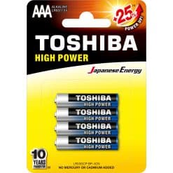 Toshiba High Power AAA Alkaline LR03/1,5V 4 st