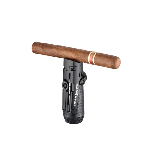 Silver Match 3-Double Jetflames + Cutter-tändare - Bild 6