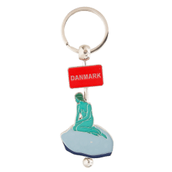 Nøglering Den lille Havfrue Flag www.jware.dk