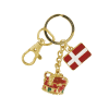 Noeglering Krone Og Flag Guld www.jware .dk https://jware.dk/sv/produkt/nyckelring-danmark-hjaerta/