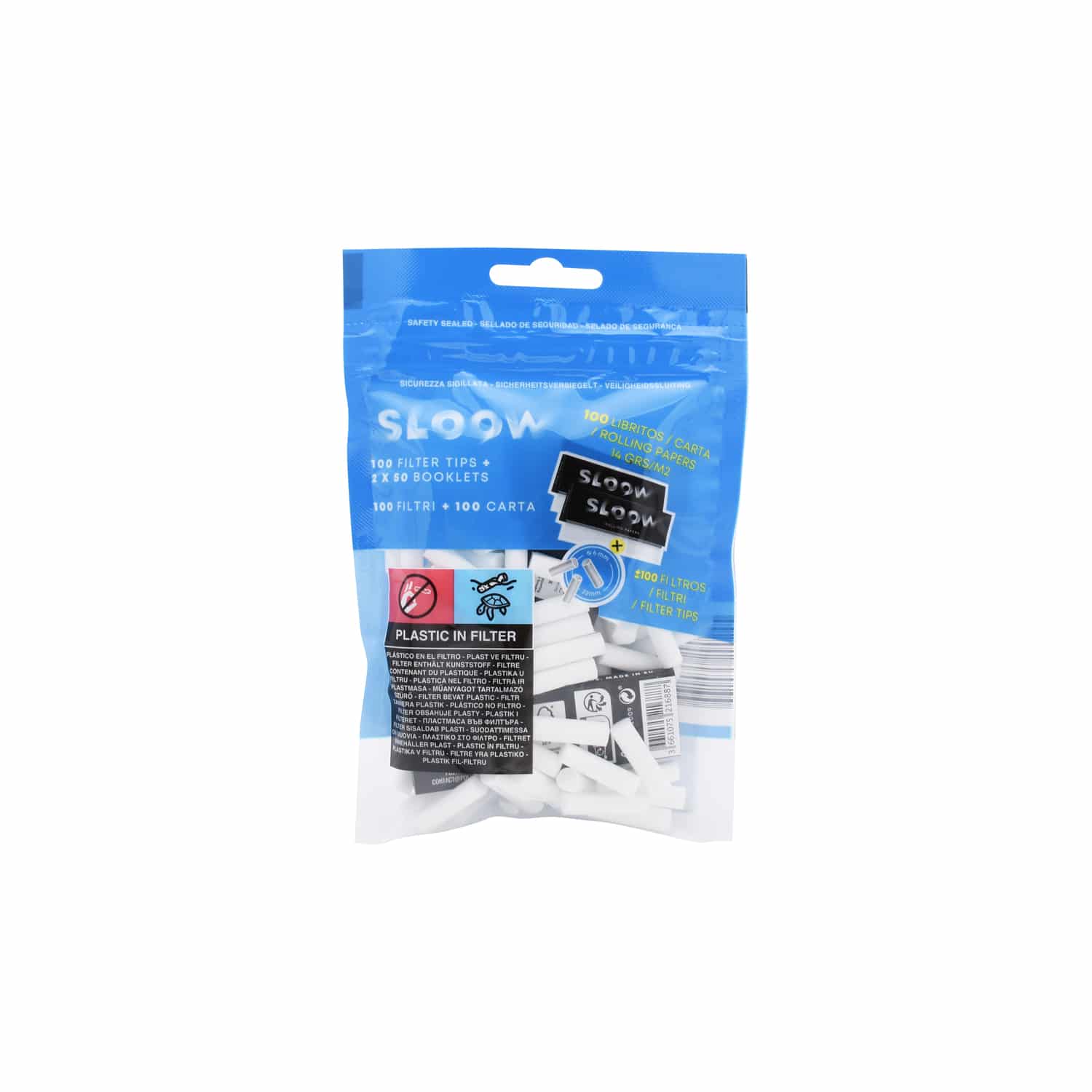 Sloow Blue Filtertips 6mm 100 Stk Cigaretpapir www.jware .dk https://jware.dk/en/produkt/sloow-blue-filtertips-6mm-100-pcs-cigarette-paper/ Sloow Blue Filtertips 6mm 100 Stk