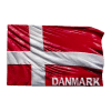 Danmark Flag Magnet www.jware.dk