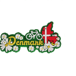 Denmark Blomster Grøn Magnet www.jware.dk