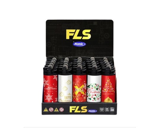 FLS by Atomic X Mas Flint Lighter www.jware .dk https://jware.dk/sv/produkt/fls-by-atomic-x-mas-flint-taendare-foer-jul/ FLS by Atomic X-Mas Flint-tändare för jul