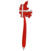 Kuglepen Danmarkskort Flag Magnet www.jware.dk