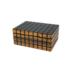 Passatore Humidor Ribs Svart/Makassarmatta För ca 30-40 Cigarrer