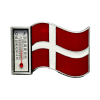 Termometer Flag Pewter Magnet www.jware.dk