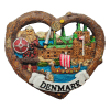 Viking Denmark Hjerte Magnet www.jware.dk