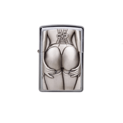 Zippo Krom Borstad Strumpbystflicka Tändare
