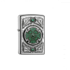 Zippo Satin Finish Celtic Green Cross Lighter www.jware.dk