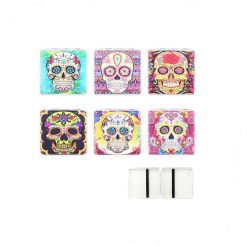 Atomic Cigarette Case Metal La Catrina 20 Cigarettes