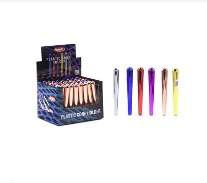 Atomic Cone Holder Plastic Metallic Colors 110mm www.jware .dk https://jware.dk/produkt/atomic-cone-holder-plastic-metallic-colors-110mm/ Atomic Cone Holder Plastic Metallic Colors 110mm