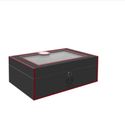 Myon Humidor Classic Black and Red