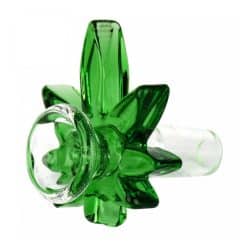 Urban Crew Green Hemp Leaf Bong Glass Bowl 18mm