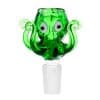 Urban Crew Green Octopus Bong Glass Bowl 18mm www.jware .dk https://jware.dk/produkt/urban-crew-black-hemp-leaf-bong-glass-bowl-18mm/