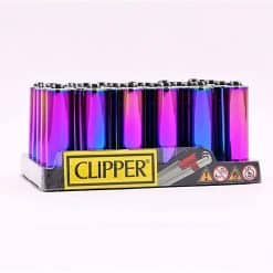 Clipper Metal Micro Icy/Rainbow CP22 Lighter