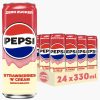 Pepsi Strawberries N Cream Zero 24 x 330 ml www.jware .dk https://jware.dk/en/produkt/pepsi-cream-soda-zero-24-x-330-ml/