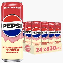 Pepsi Strawberries N Cream Zero 24 x 330 ml
