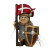 Viking med Danmark flag og Skjold www.jware .dk https://jware.dk/sv/produkt/knaestaaende-viking-med-yxa-och-skoeld/