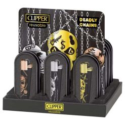 Clipper Metal Deadly Chains Lighter